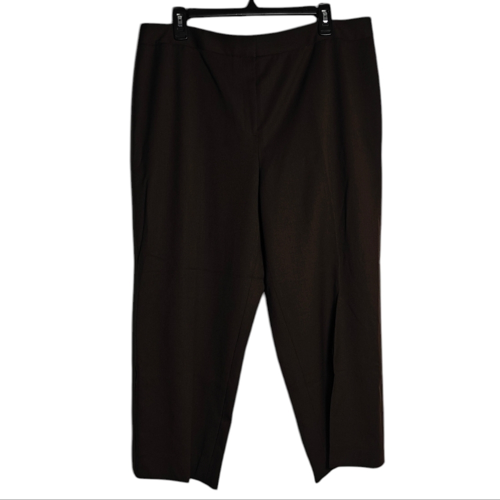 LAFAYETTE 148 NEW YORK Wool Blend Pants Dark Brown Size 16